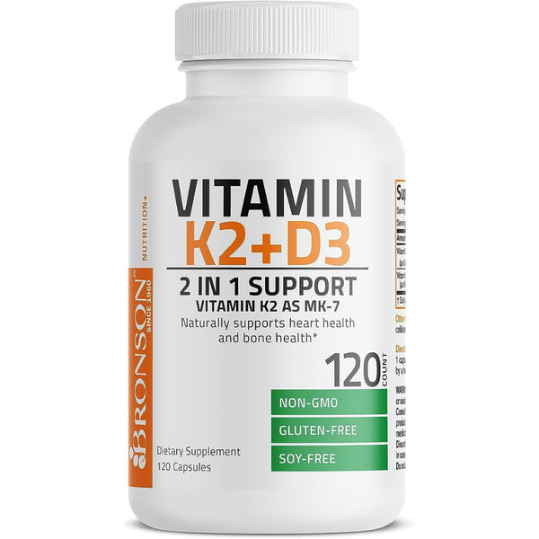 Vitamina K2 Con D3 Suplemento 120 Capsulas