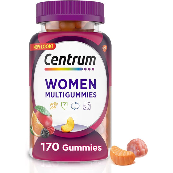 Centrum Mujer Multivitaminico Gomitas 170 Unidades Apoyo Energía Inmunidad