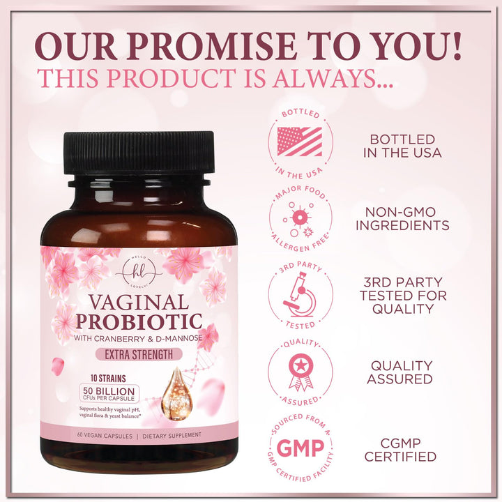 Probiotico Vaginal Femenino 50 Mil Millones Ufc 10 Cepas Arandano Y Manosa - Imagen 4