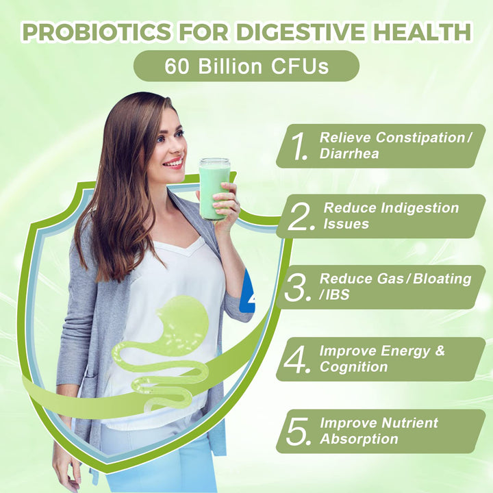 Probioticos Nature Target Con Prebioticos Polvo 60 Mil Millones Salud Digestiva - Imagen 8