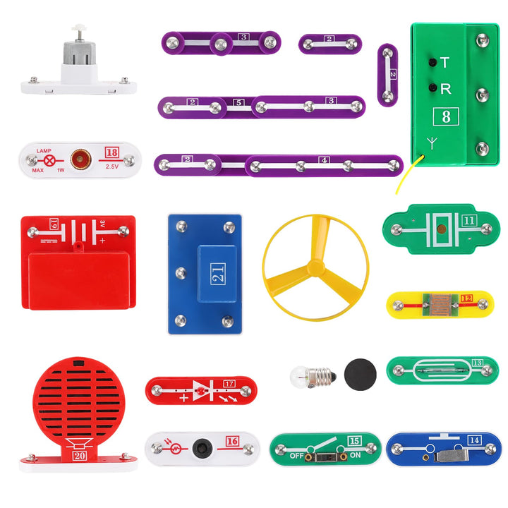 Kit Electrónico Para Niños 335 Circuitos Experimentos DIY Juguete STEM Educativo - Imagen 4