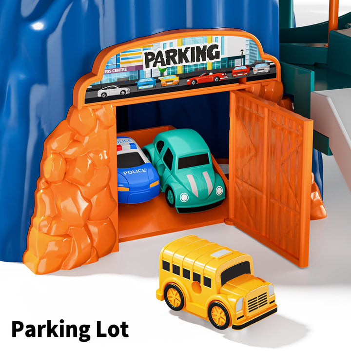 Juego De Pista De Carreras Dinosaurios 10 Autos Educativos 3 - Imagen 7