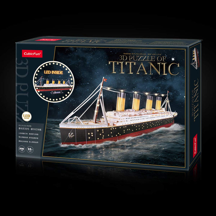 Rompecabezas 3D Led Titanic 89 Cm Barco Decoración Hogar Experiencia Creativa - Imagen 7