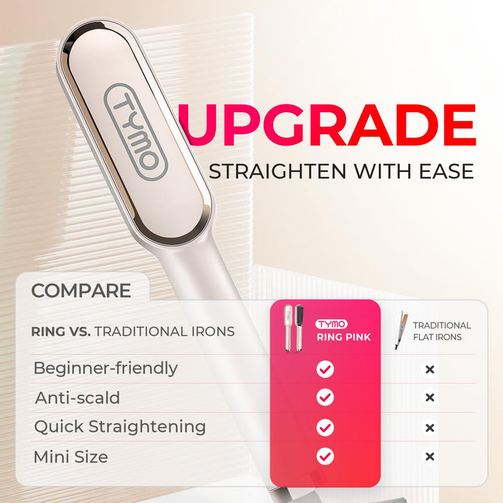 Cepillo Alisador De Pelo Tymo Ring Con Revestimiento Ceramico Y Queratina - Imagen 2