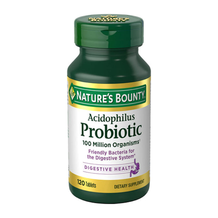Probiotico Acidophilus Suplemento Nature S Bounty 120 Tab Digestivo - Imagen 1
