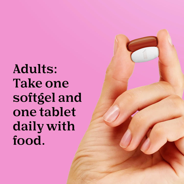 One A Day Prenatal Colina Ácido Fólico Omega-3 DHA 120 Und Suplemento para Embarazo - Imagen 5