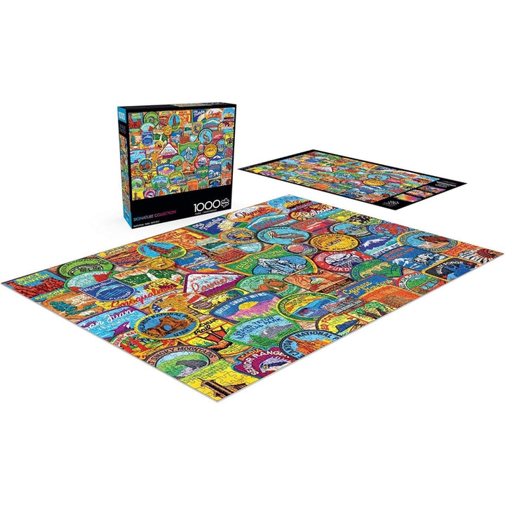 Rompecabezas 1000 Piezas Parches Del Parque Nacional Actividad Familiar - Imagen 4