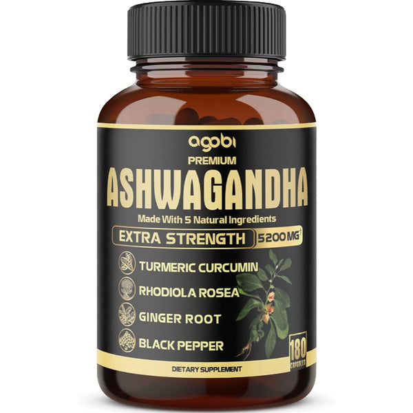 Capsulas De Ashwagandha 5200 Mg 5 En 1 Premium