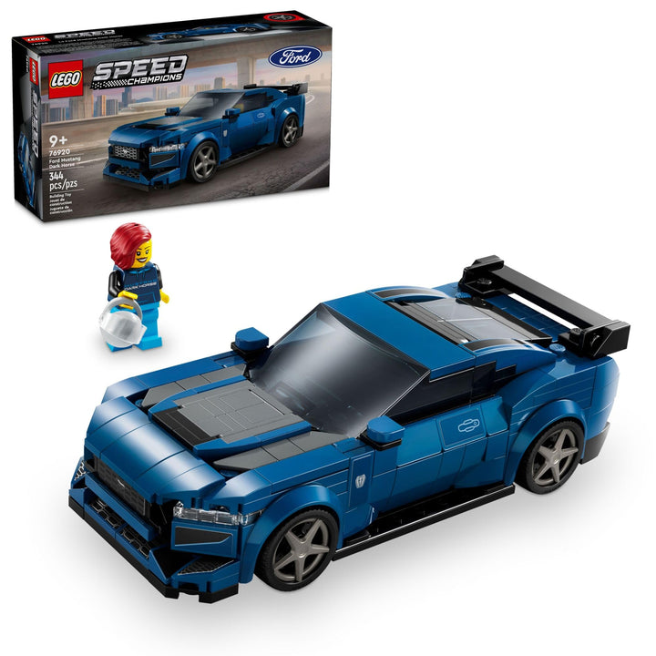 Lego Speed Champions Ford Mustang Dark Horse Juguete de Construcción para Niños y Coleccionistas - Imagen 1
