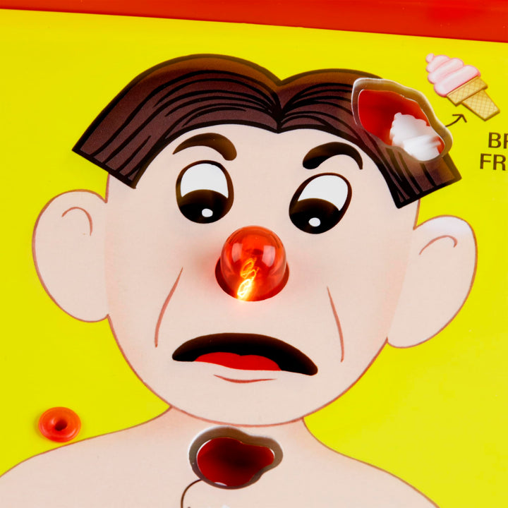 Juego de Mesa Electrónico Operation Para Niños + Efectos de Sonido y Luz + Habilidades Manuales - Imagen 7