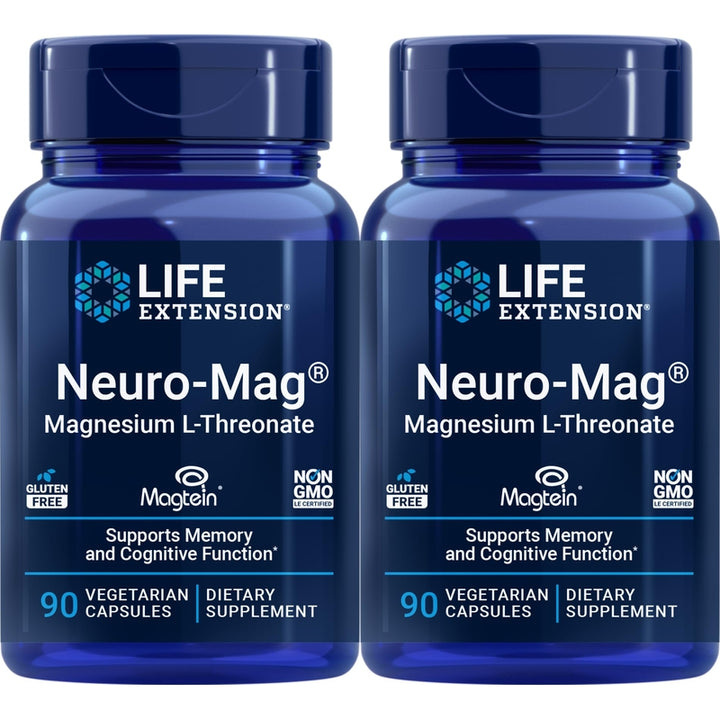 Life Extension Neuro Mag L-treonato De Magnesio 180 Cápsulas Suplemento Cerebral - Imagen 1