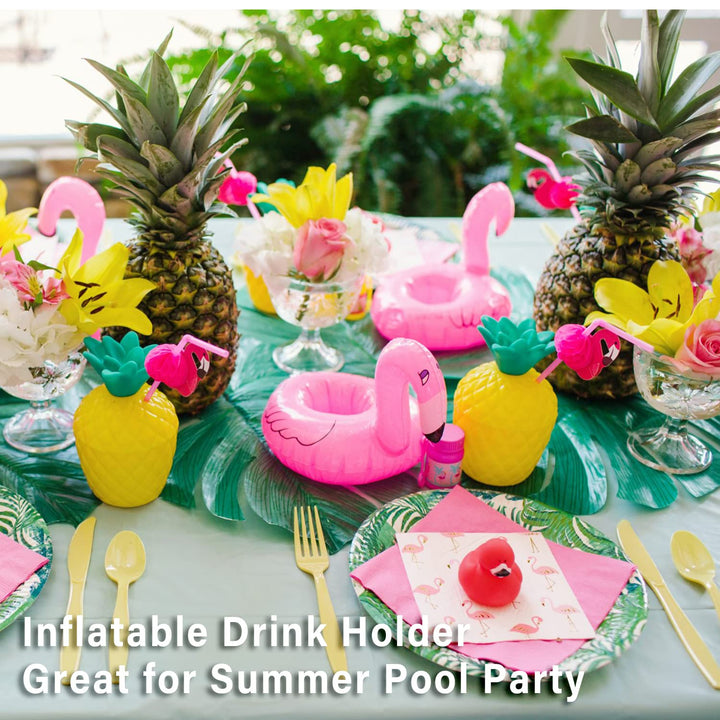 Paquete De 40 Flotadores Inflables Para Bebidas Piscina Diversión Verano - Imagen 4