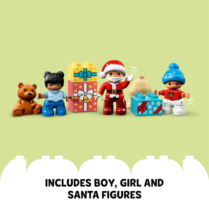 Duplo Casa De Jengibre Papá Noel Juguete Navidad Niños 2 Años - Imagen 5