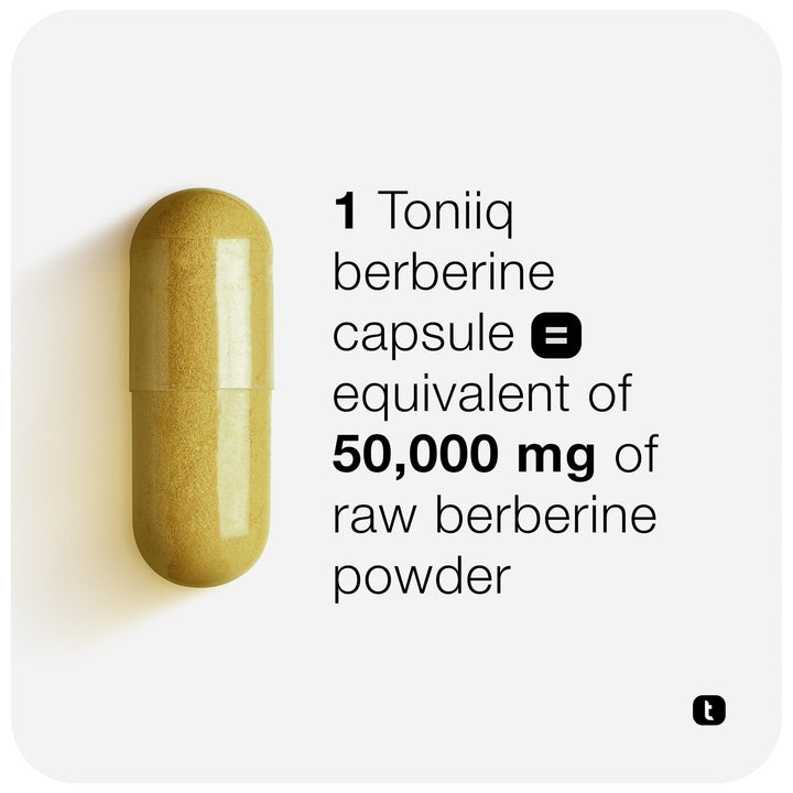 Toniiq Berberina Ultra High Strength 500 mg 90 Cápsulas Veganas Apoya Salud Metabólica - Imagen 4