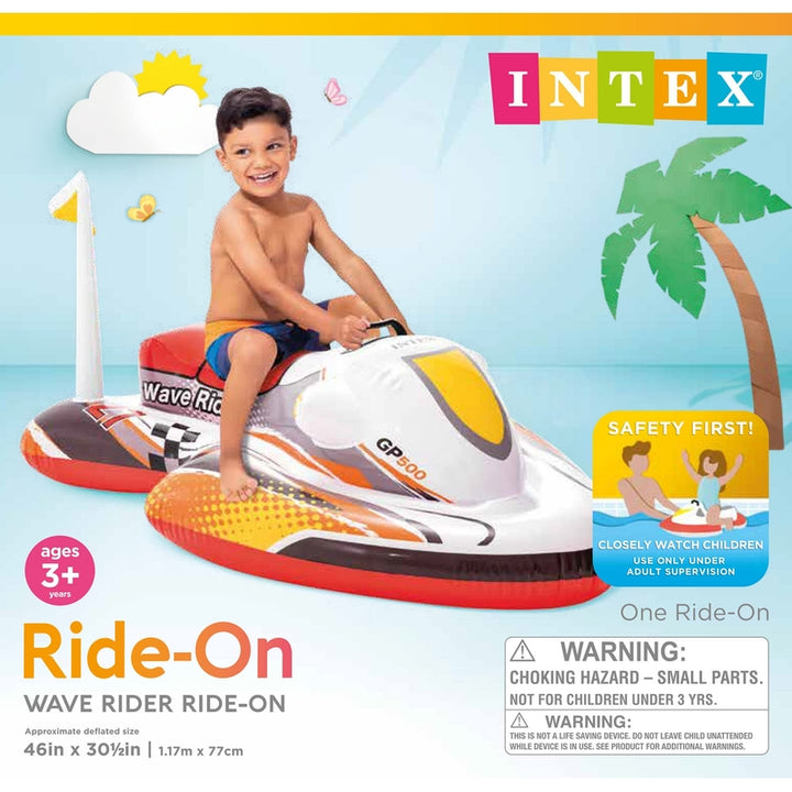 Intex Wave Rider Ride-On Flotador Infantil 46 X 30.5 Pulgadas para Niños de 3 Años - Imagen 5