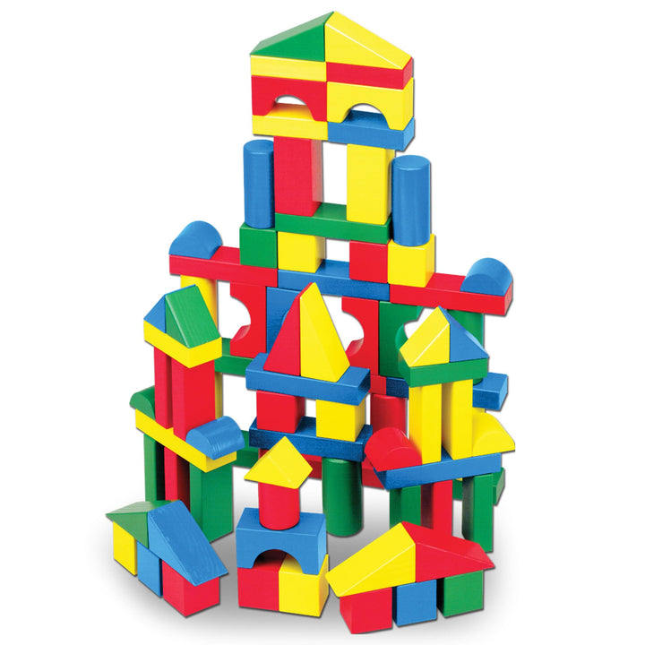 Juego De Bloques De Madera Melissa & Doug 100 Piezas Para Niños - Imagen 1
