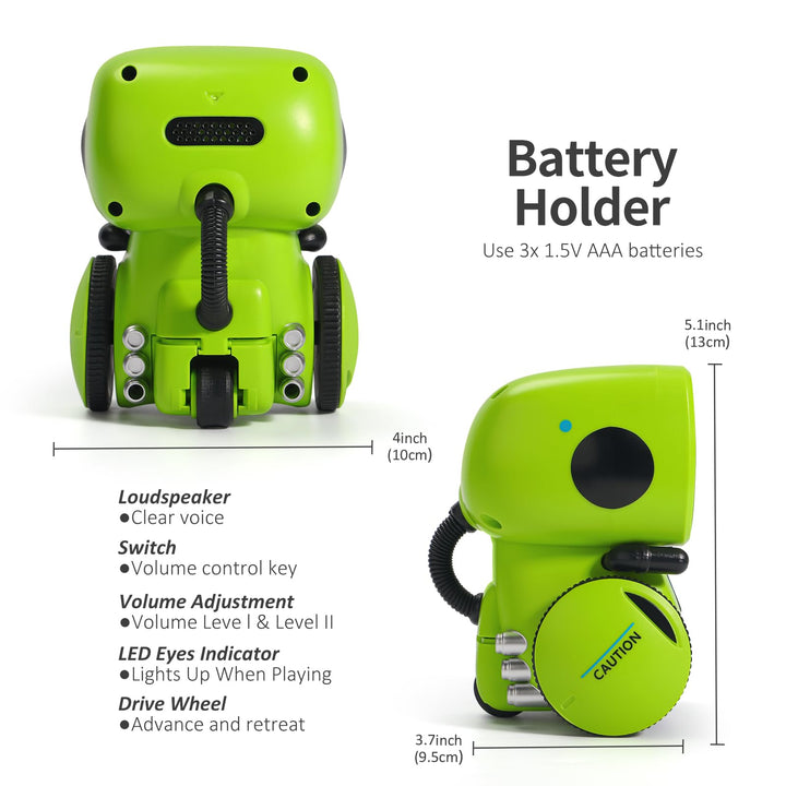 GILOBABY Robot Interactivo para Niños Controlado por Voz y Sensor Táctil Juguete Educativo - Imagen 6