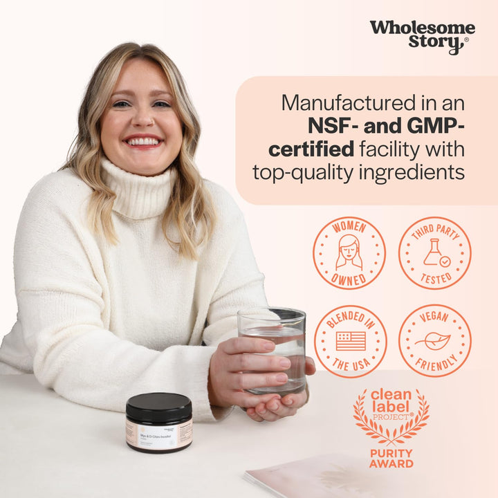 Polvo De Myo-Inositol E Inositol D-Chiro Wholesome Story Apoyo Hormonal Saludable - Imagen 6