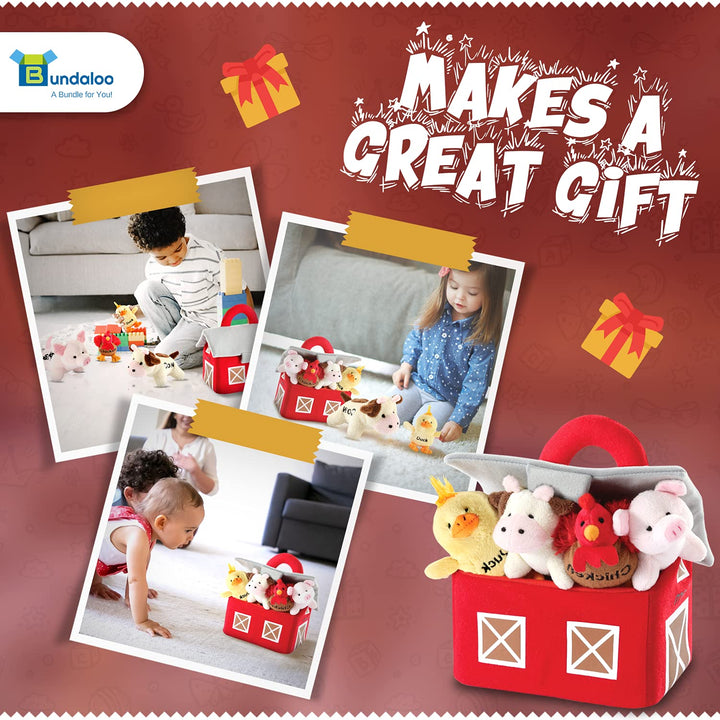 Juguetes De Peluche De Animales De Granja Con Sonidos 30 Cm – Ideal Para Niños Pequeños - Imagen 8