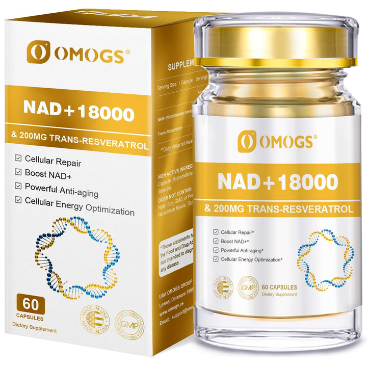 Nad 300 Mg Trans Resveratrol 200 Mg Energia Celular Longev - Imagen 1