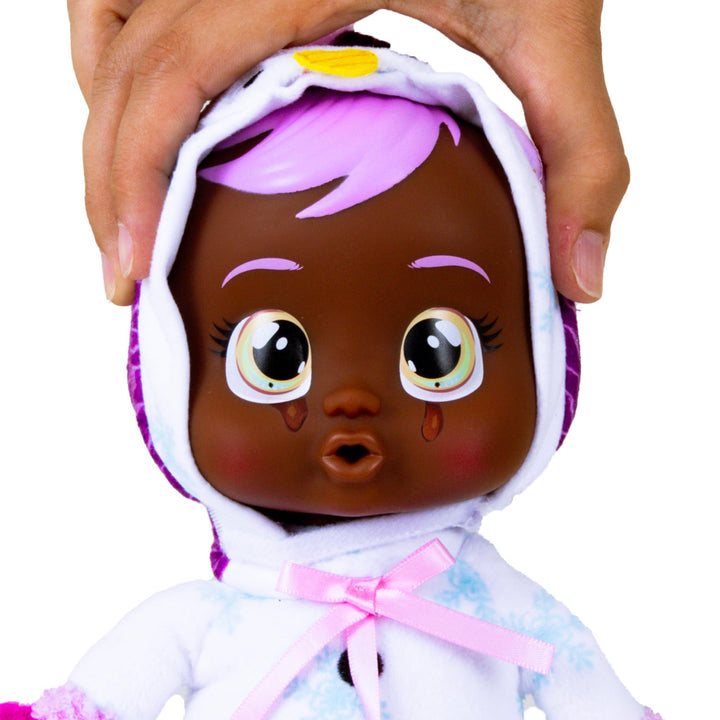 Muñeca Cry Babies Tiny Cuddles Holly 23 Cm Lágrimas Reales Navideña - Imagen 2