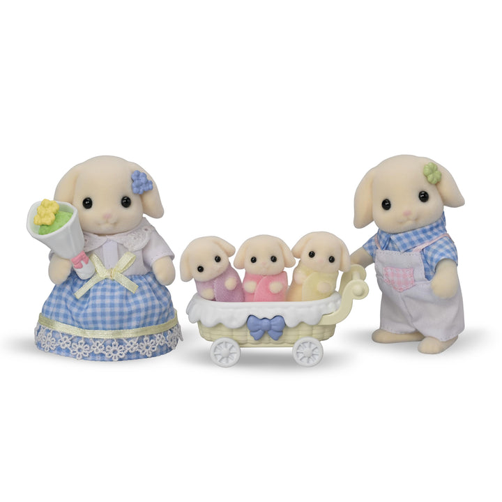 Flora Rabbit Family Calico Critters Juego 5 Figuras para Niños Estimula Creatividad - Imagen 1