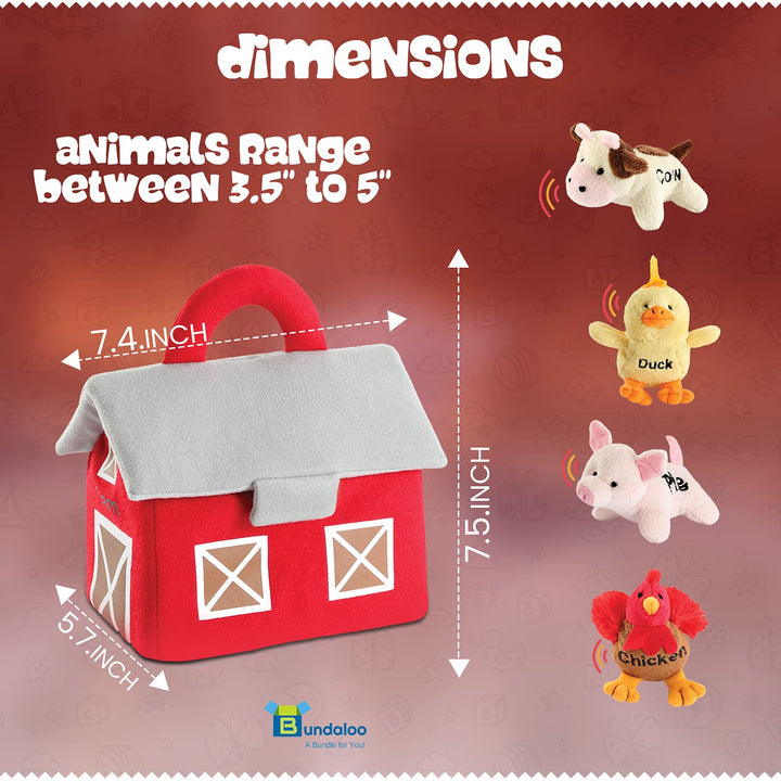 Juguetes De Peluche De Animales De Granja Con Sonidos 30 Cm – Ideal Para Niños Pequeños - Imagen 3