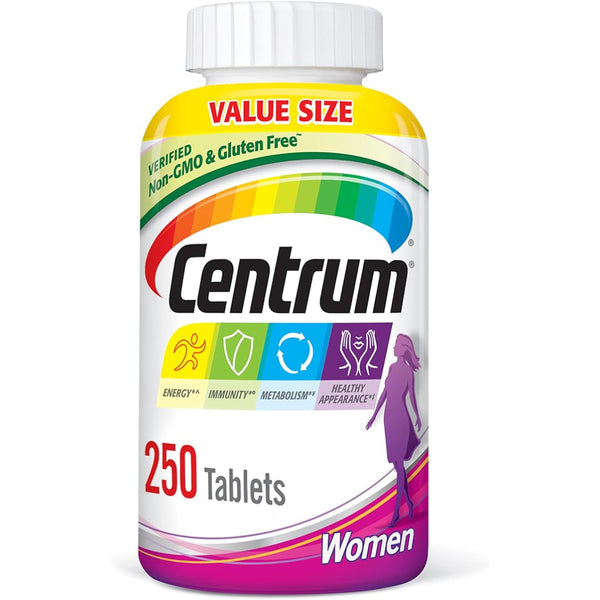 Centrum Women Multivitaminico Hierro Vitamina D3 250 Tabletas