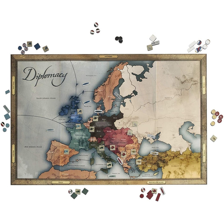Juego De Mesa Cooperativo Avalon Hill Diplomacy Estrategia Europea - Imagen 3