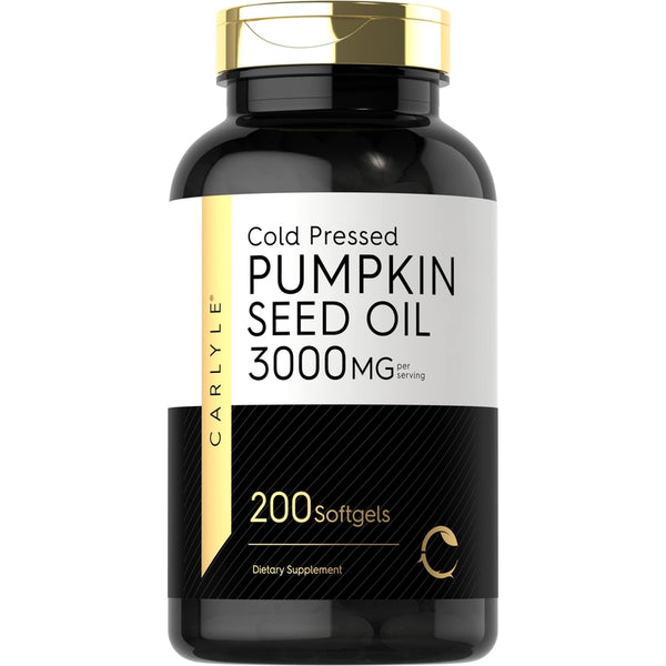 Carlyle Aceite de Semilla de Calabaza 3000 mg 200 Cápsulas Omega 6 y 9 Salud Natural - Imagen 1