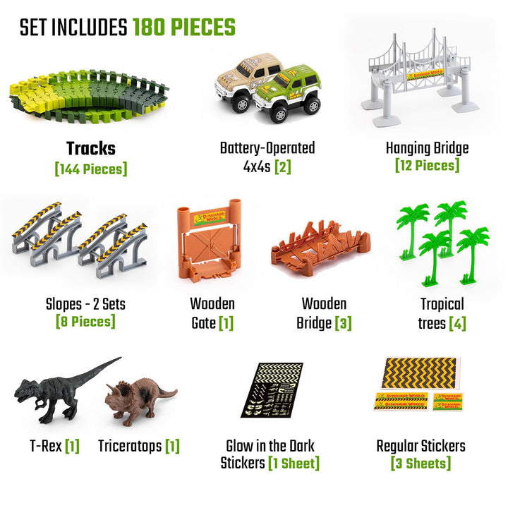 Pista De Dinosaurios Para Niños Juguete Stem Actividades Diversión Aventura - Imagen 7