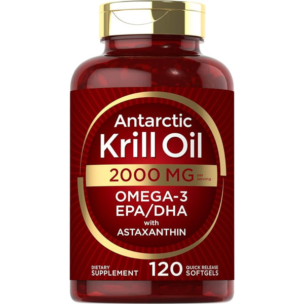 Aceite De Krill Antártico Carlyle 2000 Mg Omega-3 EPA DHA 120 Cápsulas