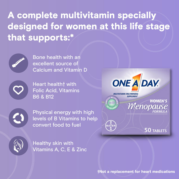 Menopausia Multivitaminico One A Day Mujeres Sofocos Y Salud Osea - Imagen 3