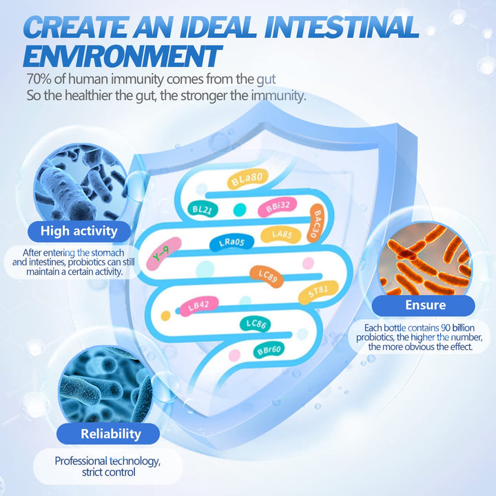 Probioticos 90 Billones Ufc 18 Cepas Salud Digestiva Vegano - Imagen 4