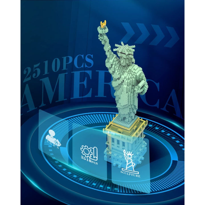 Dovob Estatua De La Libertad Micro Mini Bloques Conjunto De Construcción Divertido y Educativo - Imagen 6