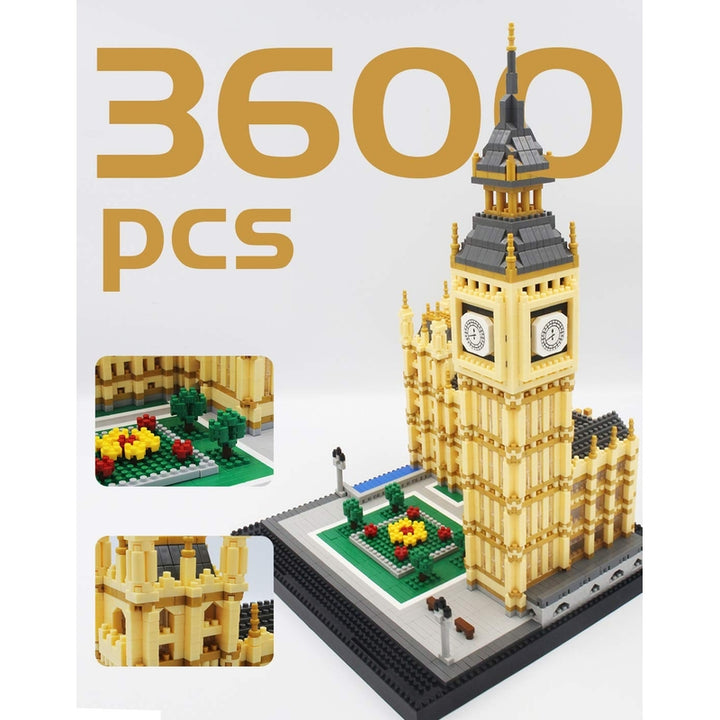 Juego De Bloques 3600 Piezas Big Ben Modelo Arquitectónico Para Niños Y Adultos - Imagen 5