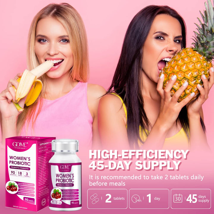 Probióticos Y Prebióticos Mujeres 90 Billones Cfu 90 Tab Para Salud Óptima - Imagen 6