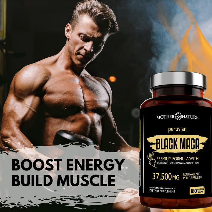 Maca Negra Organica 37500 Mg 180 Caps Energetico Rendimiento - Imagen 5