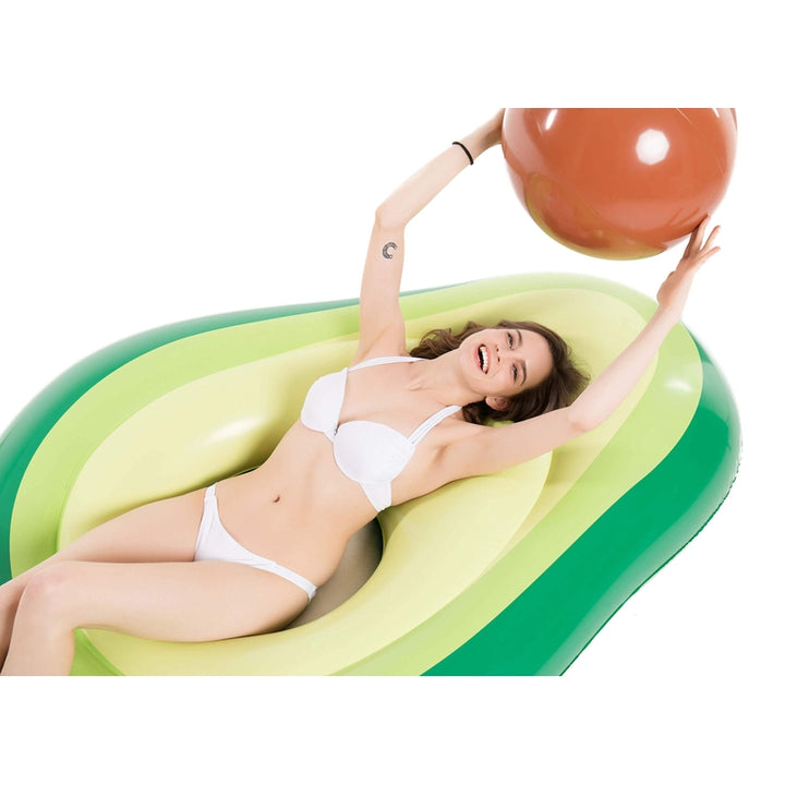 Flotador Inflable Aguacate Jasonwell Piscina Playa Grande con Pelota para Niños y Adultos - Imagen 5