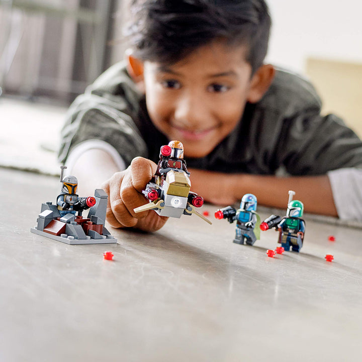 LEGO Star Wars Mandalorian Battle Pack 75267 Minifiguras y Speeder Bike para Niños - Imagen 2