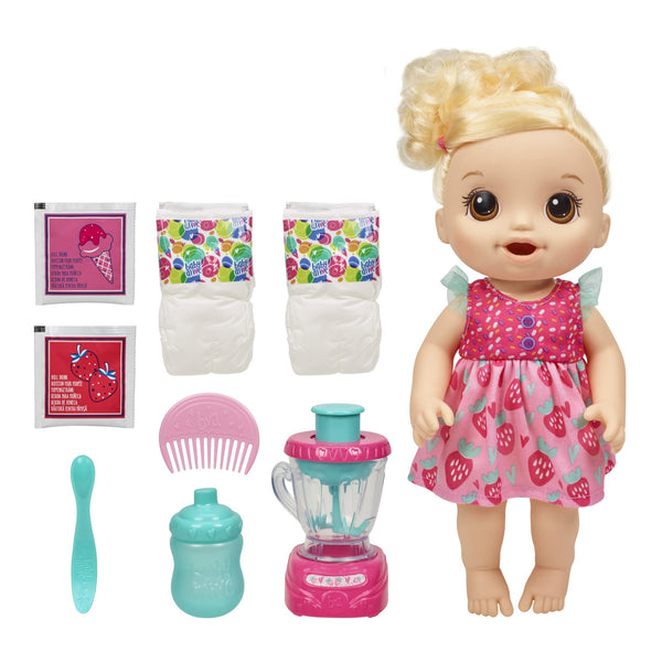 Muñeca Mezcladora Mágica Baby Alive Batido Fresa Con Licuadora Juguete Para Niños 3+ Años - Imagen 1