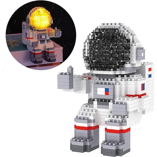 Astronaut Mini Building Blocks Kit De Construccion Con Luz Led Magica Y 1008 Piezas