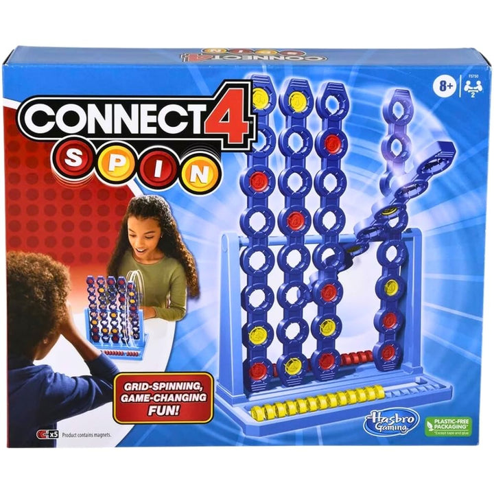 Juego Connect 4 Spin Hasbro Mesa Con Rejilla Giratoria Para Niños Y Familias - Imagen 6