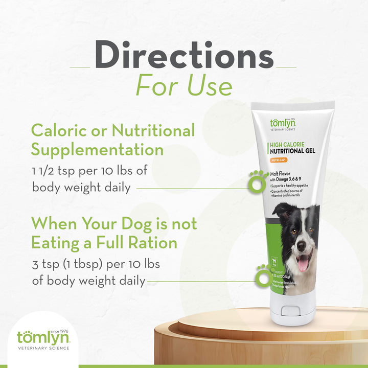 Suplemento Nutricional Para Perros Adultos Tomlyn Nutri-cal Gel 4.25 Oz - Imagen 5