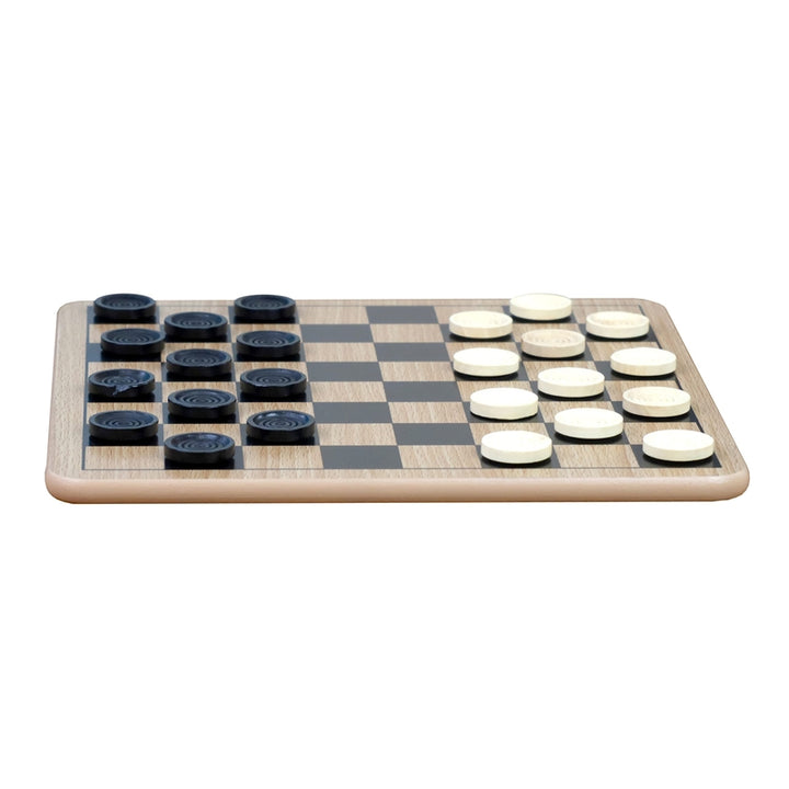 Tablero de Madera Reversible Regal Games Ajedrez Damas Tic-Tac-Toe 3 en 1 - Imagen 5