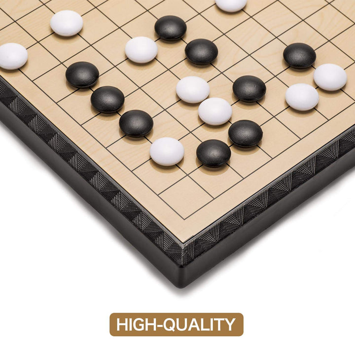 Juego Magnético Go Tablero Plegable 11 Pulgadas Con Piedras Magnéticas Portátil - Imagen 3