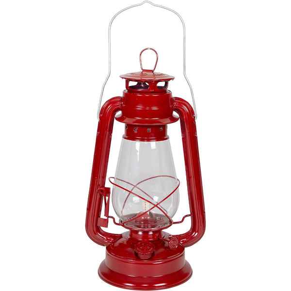 Linterna De Keroseno Rojo Stansport 8 Pulgadas Diseñada Para Camping Y Decoración