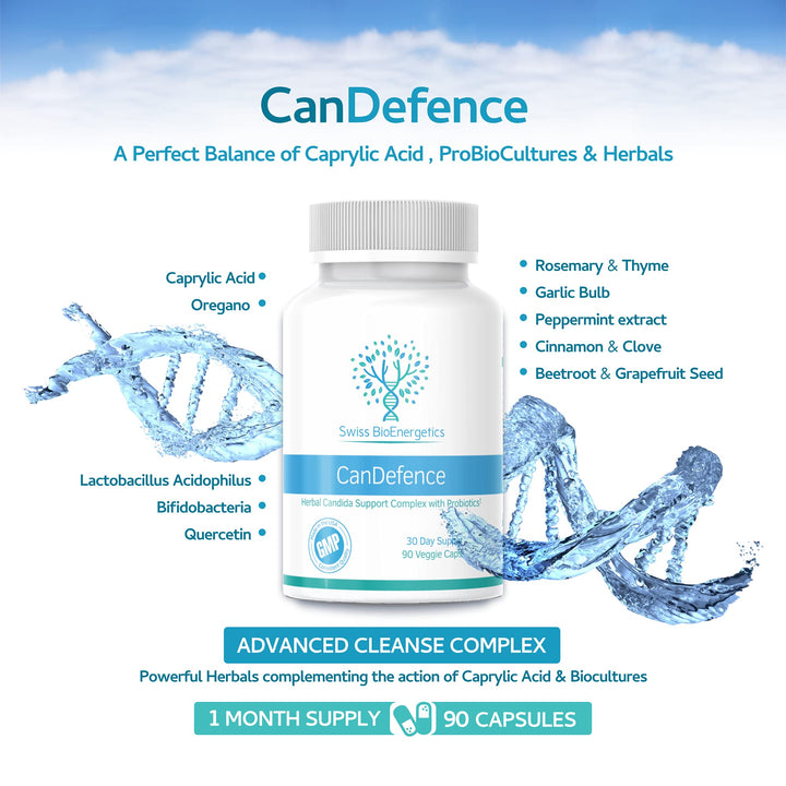 Candefense Candida Cleanse 90 Cápsulas Apoyo Y Alivio Natural - Imagen 4
