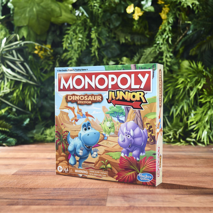 Juego De Mesa Hasbro Monopoly Junior Edición Dinosaurio Educativo Divertido - Imagen 7