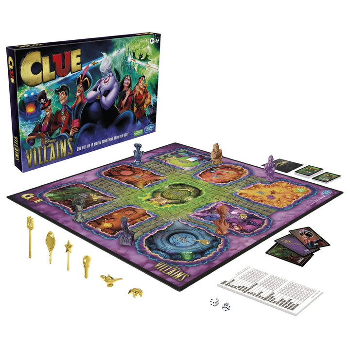 Clue Disney Villains Edition Juego de Mesa Familiar 2-6 Jugadores - Imagen 3